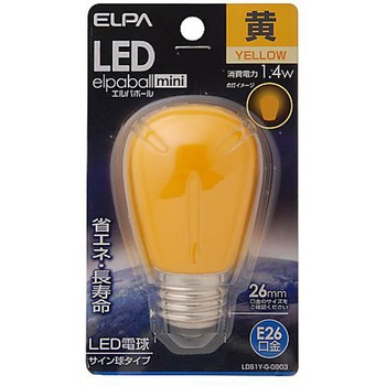 LEDサイン電球 AC100V/1.4W/E26 EA758XAシリーズ エスコ