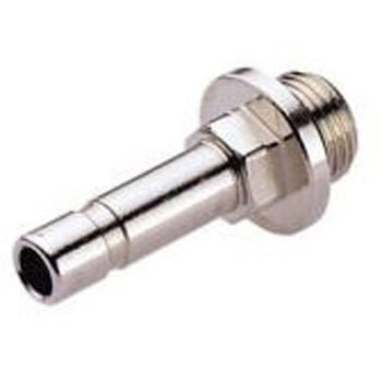 空圧ストレートねじ付きアダプタ コネクタA：G 3/8 オス コネクタB：プッシュイン10 mm チューブねじ込み 1袋 5個入 NORGREN