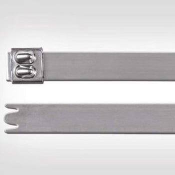 結束バンド 838mm x 12.3 mm ナチュラル ステンレス鋼 1袋 50個入 ヘラマンタイトン(タイトン)