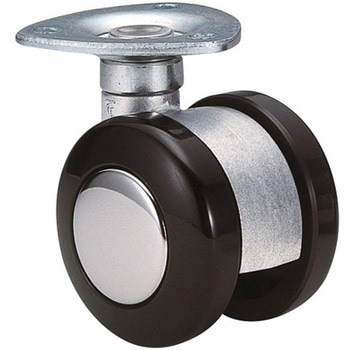 双輪キャスター Φ50 自在 プレート式 東海キャスター