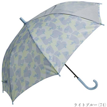女児キッズハートリボン柄長傘 55cm 10002714シリーズ 丸十コーポレーション