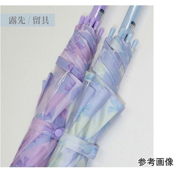 女児キッズハートリボン柄長傘 55cm 10002714シリーズ 丸十コーポレーション