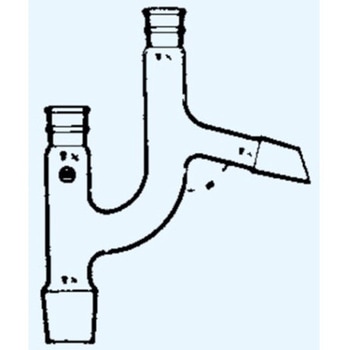 分留管60° 上部15 側管10 枝管15 4068シリーズ 日本理化学器械(NRK)