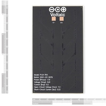 Small Solar Panel - 1.2 Watt， 6 Volt ETFE SPARKFUN