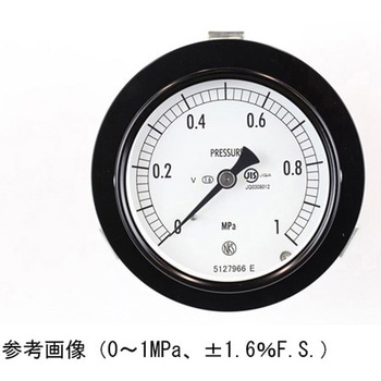 普通形圧力計(Φ75)埋込形D枠(取付金具)耐振用 AC15-131シリーズ 長野計器