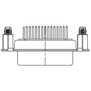 D-subコネクタ 9極 メス PCBマウント FCT - A MOLEX COMPANY