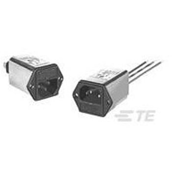 IECインレット シャーシマウント 3A 250 V ac TE CONNECTIVITY