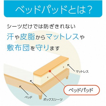 寝具 オールシーズン 快適睡眠 ベッドパッド 洗濯機OK イケヒコ・コーポレーション