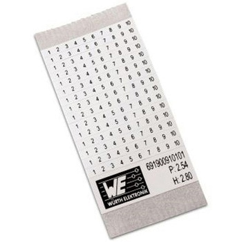 マーキングラベル WR-TBL 粘着式マーカーカード for use with for use with 端子台 1袋 750個入 WURTH ELEKTRONIK