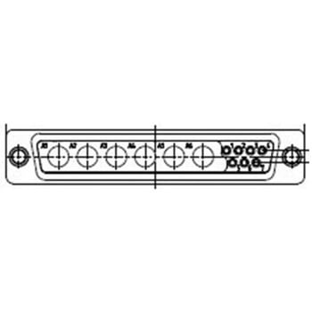D-subコネクタ 7極 メス パネルマウント FCT - A MOLEX COMPANY