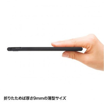 120x 9x162mm タブレットスタンド 折畳式 エスコ