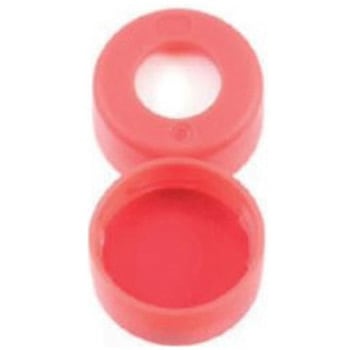 セプタム付スナップキャップ(ND11)PTFE(赤)/シリコン(白)1mm 6ARC11ST1シリーズ Thermo Fisher Scientific