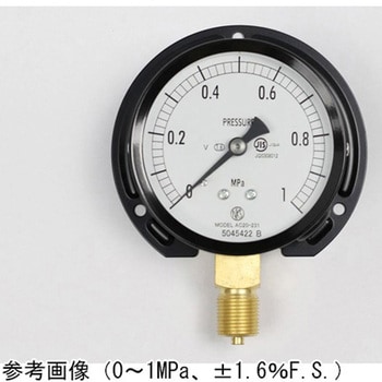 普通形圧力計(Φ75)立形B枠 耐振用 AC20-231シリーズ 長野計器