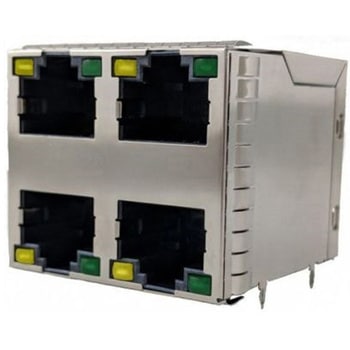 RJ45 モジュラーコネクタ メス RJ45コネクタ PCBマウント Cat5e AMPHENOL