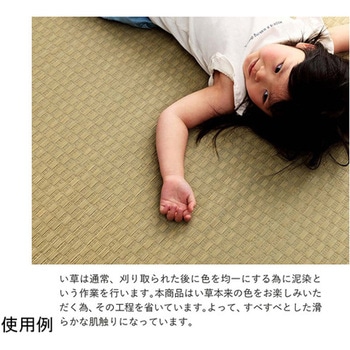 上敷き ゴザ 敷詰 カーペット い草 自然素材 日本製 消臭 ナチュラル 市松柄 - イケヒコ・コーポレーション
