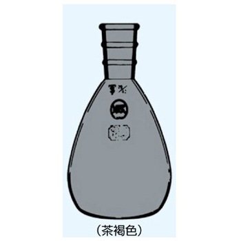 前田フラスコ(平底)茶 019シリーズ 日本理化学器械(NRK)