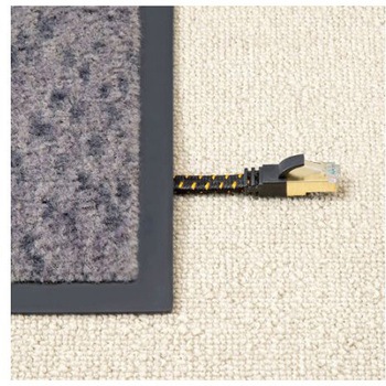 フラットLANケーブル(CAT8/メッシュ/ブラック) EA764BBシリーズ - エスコ