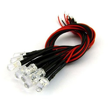 20cm線付LED Φ5mm アズワン