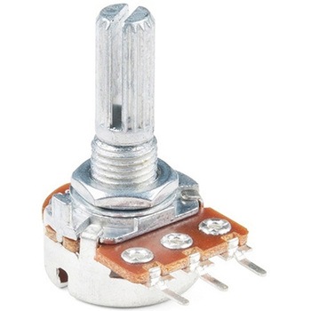 Rotary Potentiometer - 100k Ohm， Logarithmic Panel Mount SPARKFUN