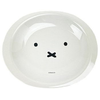 メラミン子供食器 ミッフィーフェイス 小判皿 関東プラスチック工業