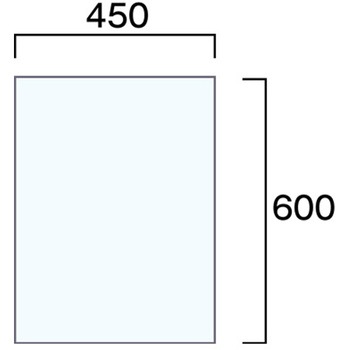 VASK用透明アクリル板1.5mm厚 450×600mm 常磐精工