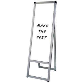 バリウススタンド看板 ホワイトボード A3縦縦片面 ウエイトアーム・水タンクセット 常磐精工