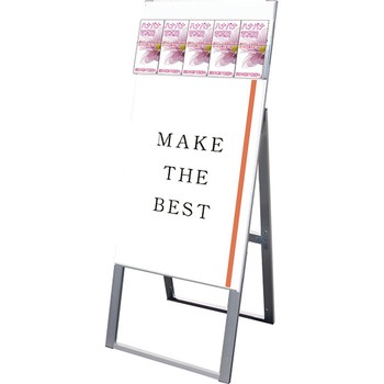 パンフレットケーススタンド看板 Dタイプ B2片面 ウエイトアーム・水タンクセット 常磐精工