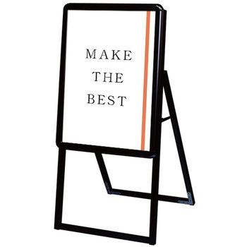 ポスターグリップスタンド看板 屋内用 ブラック ウエイトアーム・水タンクセット 常磐精工