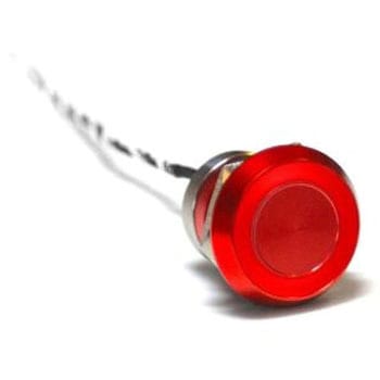 タッチスイッチ 静電容量型 ラッチ NO IP68 Red Anodised BULGIN