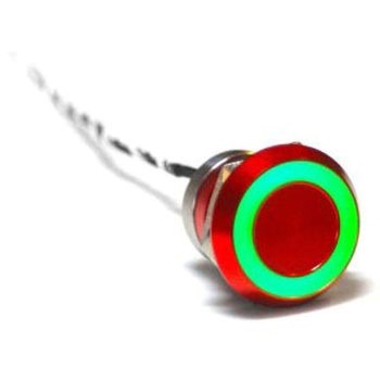 タッチスイッチ 静電容量型 ラッチ NO IP68 Red Anodised BULGIN