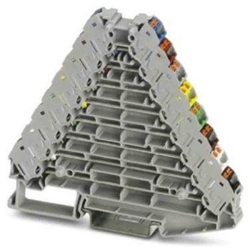 ヒューズ無しDINレール端子 プッシュイン PTRVシリーズ 8A 1袋 10個入 フエニックス・コンタクト