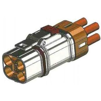 ヘビーデューティパワーコネクタ 4極 40.0A 1.0 kV AMPHENOL