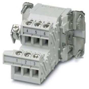 ヘビーデューティパワーコネクタ 6極 16A 500 V 1袋 5個入 フエニックス・コンタクト