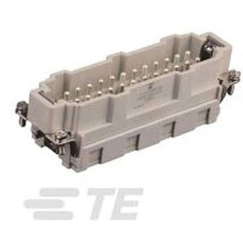 ヘビーデューティパワーコネクタ HDC HE シリーズ 24極 16A 500 V TE CONNECTIVITY