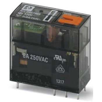 リレー 120V ac DINレールタイプ 1袋 10個入 フエニックス・コンタクト