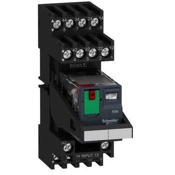 リレー 24V ac 2c接点 DINレールタイプ シュナイダーエレクトリック