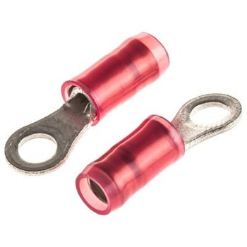 リングターミナル 内径：3.68mm スタッド径：M3.5 赤 1袋 100個入 TE Connectivity Japan(旧:TYCOELECTRONICS(タイコエレクトロニクス))