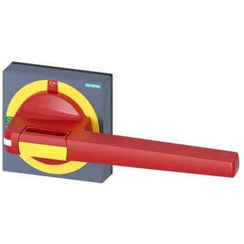 ロータリハンドル 3KD サイズ 5 3KF サイズ 5用 赤/黄 200mm Sentron 8UD SIEMENS