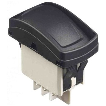 ロッカースイッチ 双極双投 DPDT イルミネーション：なし カットアウト幅：21.08mm 1セット 10個入 APEM