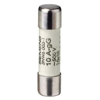 管ヒューズ 6A 10 x 38mm 速断型 1袋 10個入 SIEMENS
