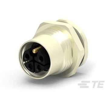 丸型コネクタ 2極 M12 パネルマウント TE CONNECTIVITY