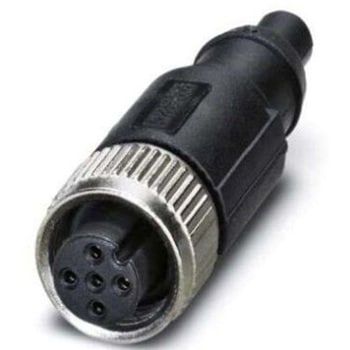 丸型コネクタ 5極 M12 ケーブルマウント 1袋 5個入 フエニックス・コンタクト