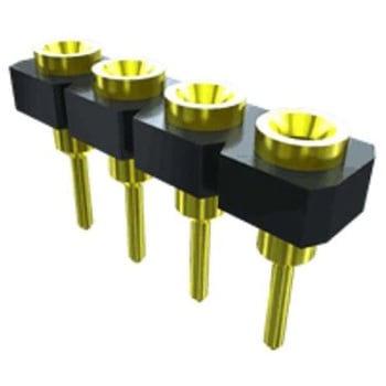 基板接続用ソケット 1 極 2.54mm 1 列 スルーホール SAMTEC
