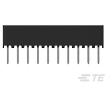 基板接続用ソケット 10 極 2mm 1 列 スルーホール 1袋 5個入 TE Connectivity Japan(旧:TYCOELECTRONICS(タイコエレクトロニクス))