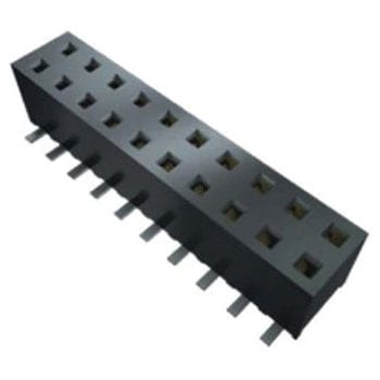 基板接続用ソケット 10 極 2mm 1 列 スルーホール 1袋 2個入 SAMTEC