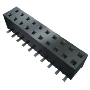 基板接続用ソケット 10 極 2mm 2 列 スルーホール 1セット 55個入 SAMTEC
