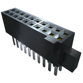 基板接続用ソケット 20 極 1.27mm 2 列 スルーホール 1セット 35個入 SAMTEC