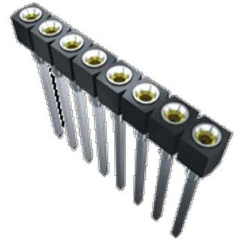 基板接続用ソケット 11 極 2.54mm 1 列 スルーホール 1セット 20個入 SAMTEC