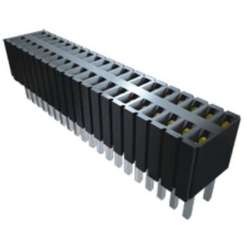基板接続用ソケット 18 極 1.27mm 1 列 スルーホール SAMTEC