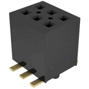 基板接続用ソケット 3 極 1.27mm 2 列 表面実装 1セット 725個入 SAMTEC